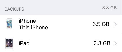 phone backups
